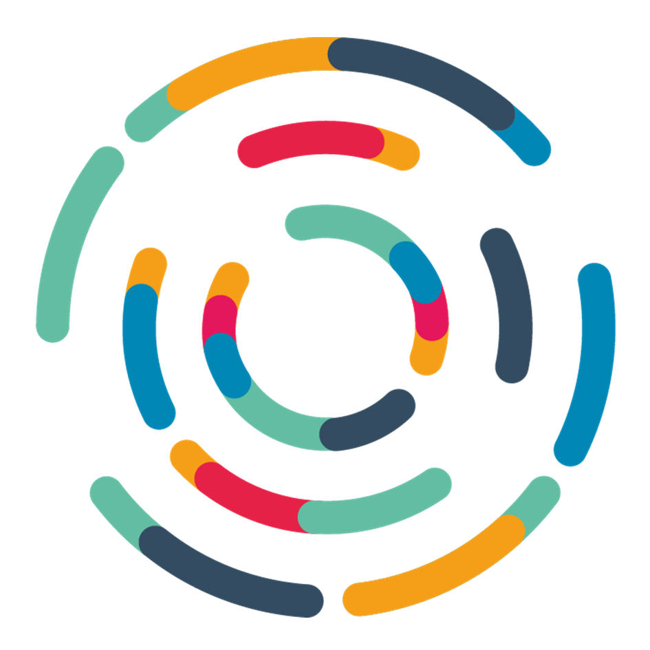 DataLoch logo: concentric circles each coloured with teal, dark blue, gold, light blue, and red